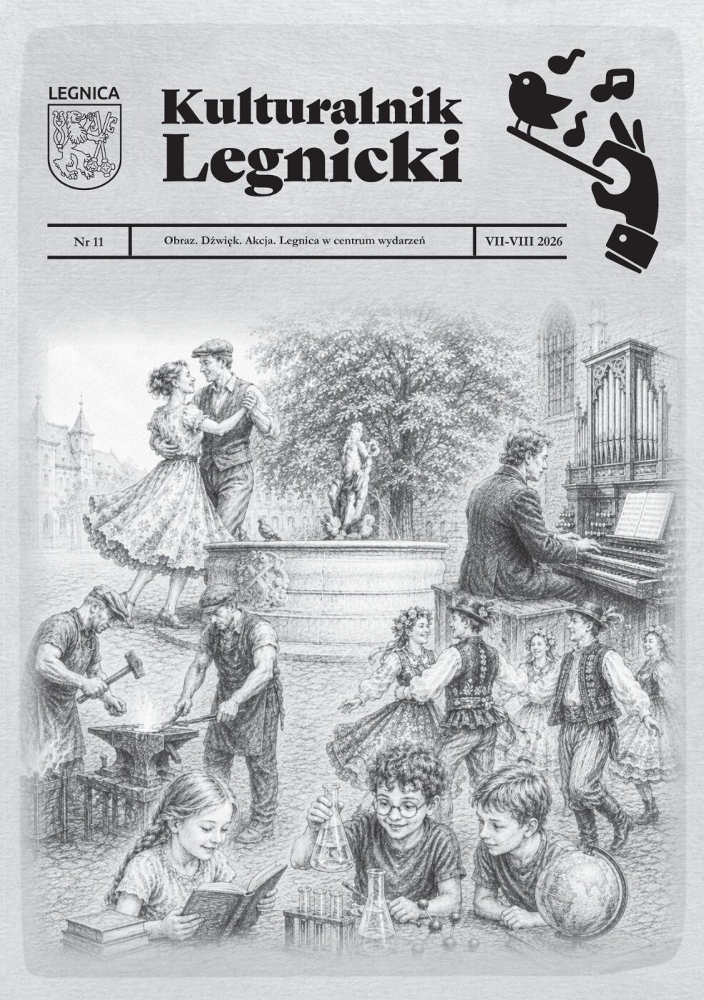 Legnicli kulturalnik - wydanie lato 2026 Okładka Legnickiego Kulturalnika